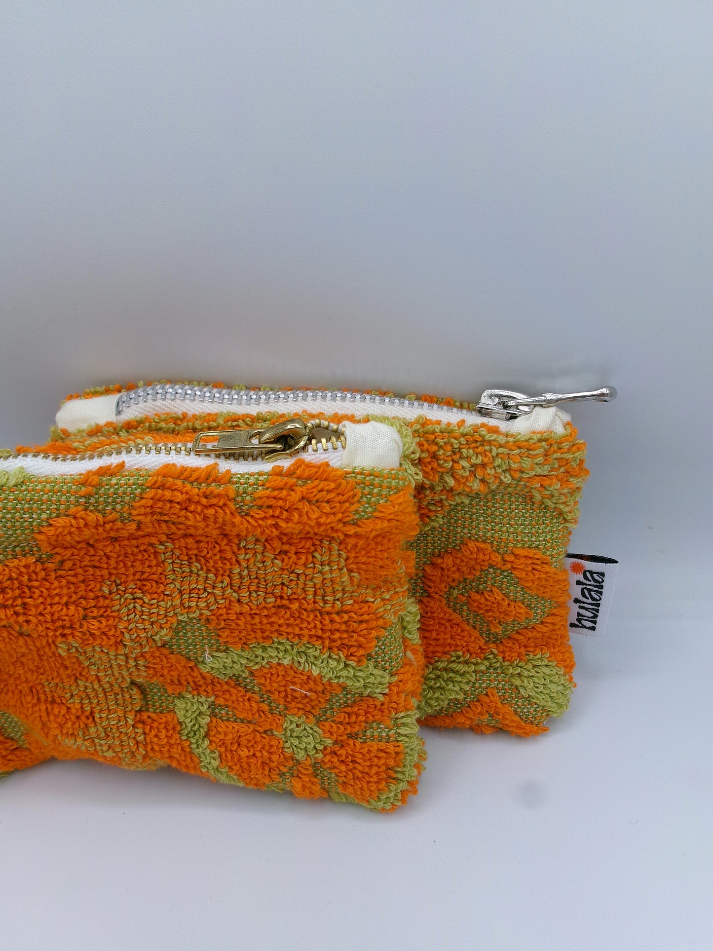 Pochette - orange & verte