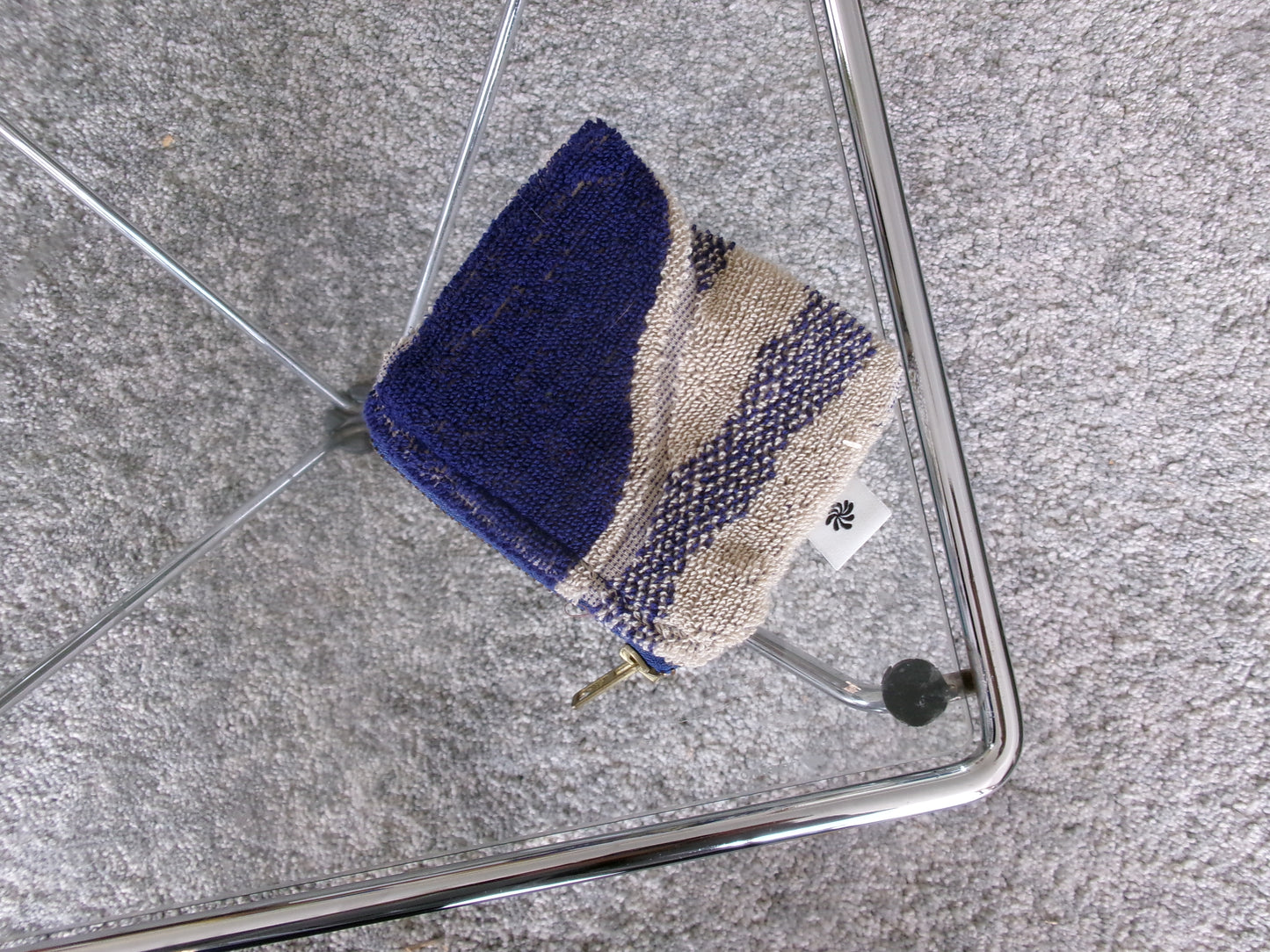 Pochette - beige & bleu marine