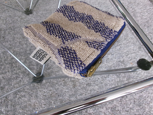 Pochette - beige & bleu marine